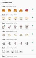 Cat Stickers for WhatsApp Poster