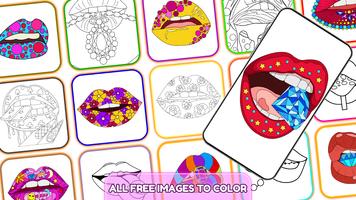Lips Color by Number screenshot 1