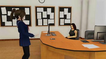 Anime Life 3D School Simulator capture d'écran 1