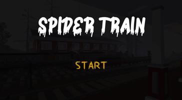 Scary Spider Train charles Affiche