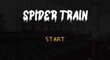 Scary Spider Train charles الملصق