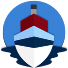 ship tracker, marine tracker icon