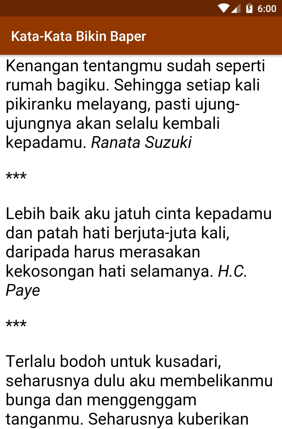 Kata Kata Baper Menyentuh Hati For Android APK Download