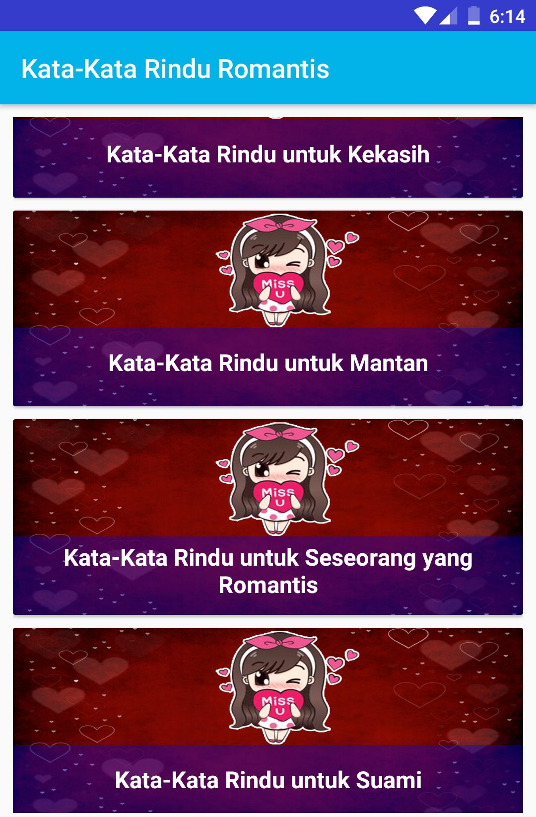 Kata Kata Rindu Romantis For Android Apk Download