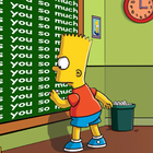 Bart writes on the blackboard أيقونة