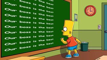 Bart writes on the blackboard تصوير الشاشة 1