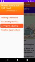 Koi Fish Pond Guide الملصق