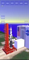Saturn V Rocket 3D Simulation Affiche