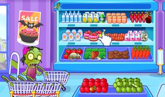 Supermarket Game - Monsters Affiche