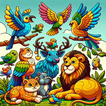 Birds And Beasts Color Game-icoon