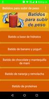 Batidos para aumentar de peso poster