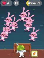 Rabbit Zombie Defense captura de pantalla 1
