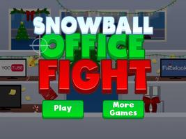 Winter Christmas Snowball Office Fight poster