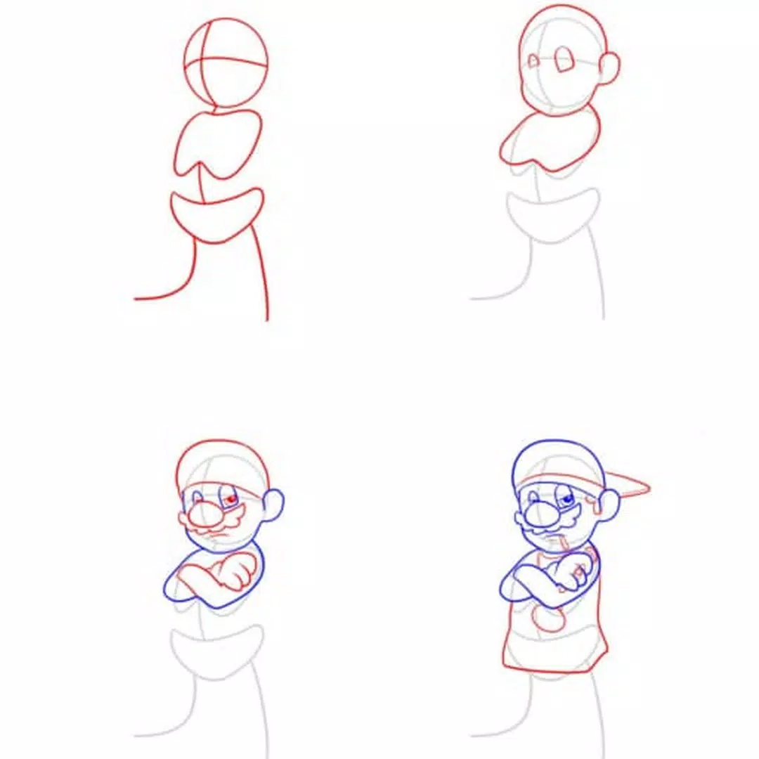 Mario Dessin Facile étape Par étape Comment dessiner Mario. APK pour Android Télécharger