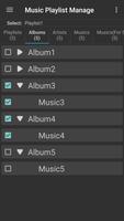 إدارة قائمة تشغيل الموسيقى تصوير الشاشة 2