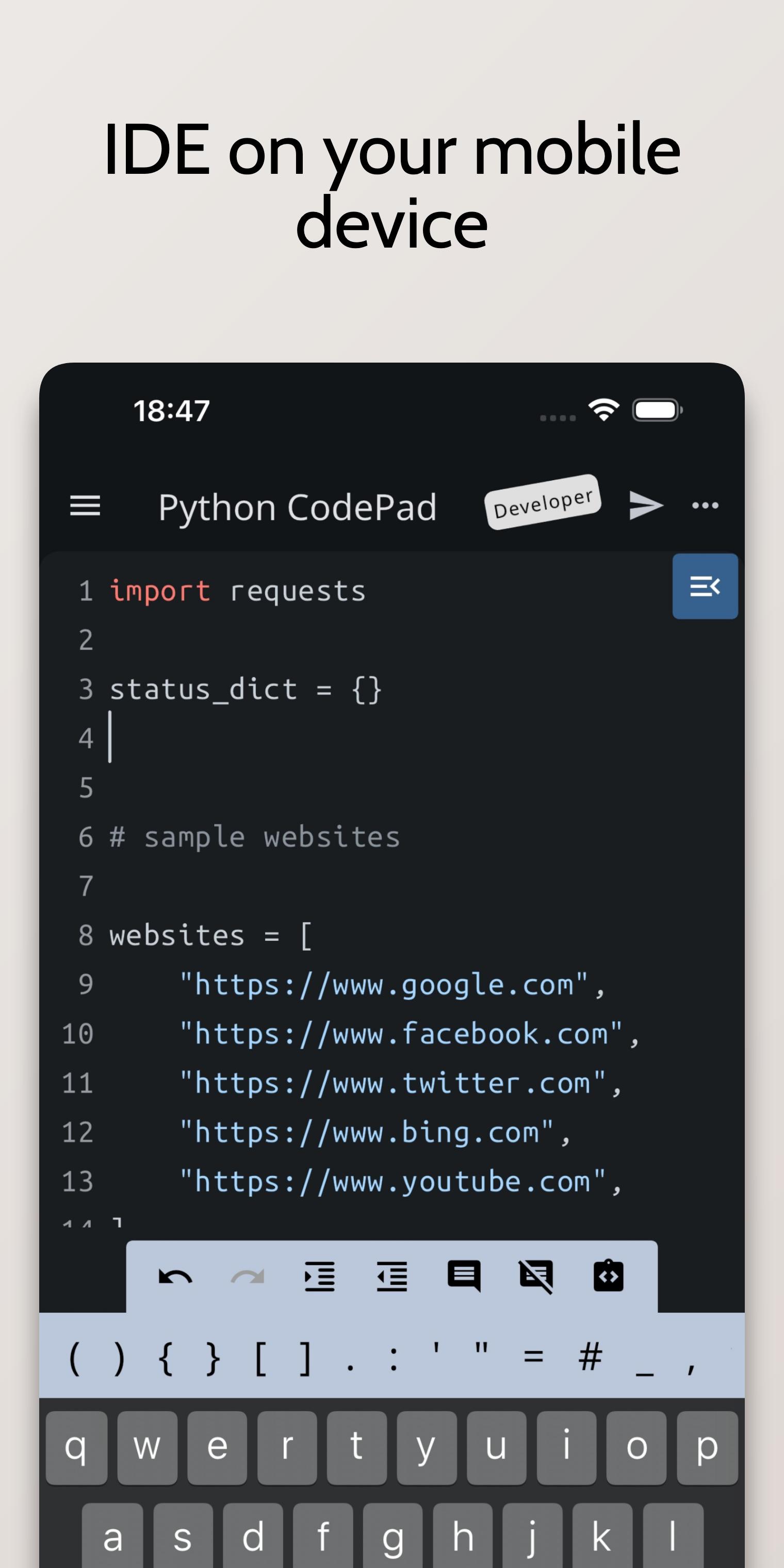 Python Coding Editor & IDE App APK for Android Download