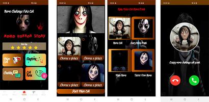 Scary Creepy Momo call prank poster