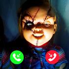 Scary Doll Horror Fake Call Pr أيقونة