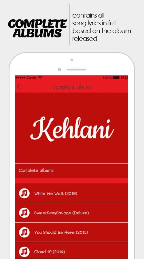 Kehlani: all lyric by album. for Android - APK Download