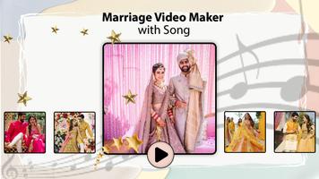 Poster Marriage video maker with song