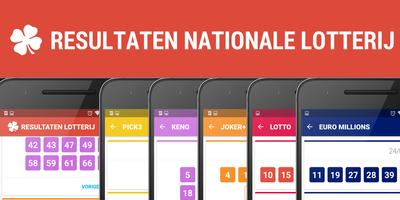 Resultaten Nationale Lotterij ポスター