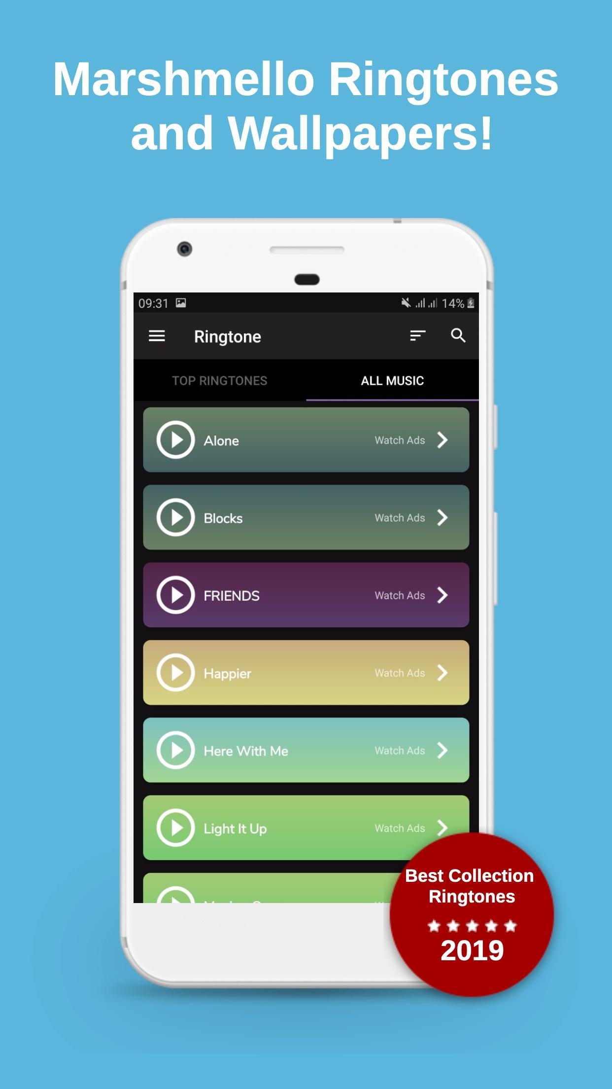 Free Marshmello Ringtones For Android Apk Download - alone marshmello roblox music id