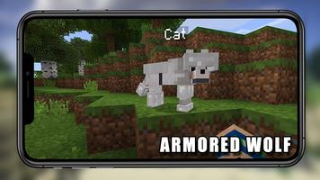 Lobo acorazado Mod Minecraft captura de pantalla 1