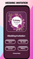 Wedding invitation card maker الملصق