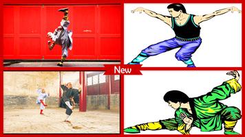Shaolin Kung Fu Technik Plakat