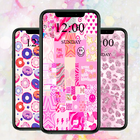 Preppy Wallpaper Pink HD ไอคอน