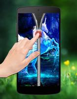 برنامه‌نما Unicorn Passcode Zipper Lock عکس از صفحه