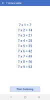 Voice Multiplication Table screenshot 2