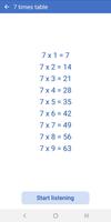 Table de multiplication vocale capture d'écran 2