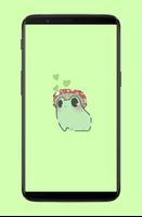 Cute Frog Aesthetic Wallpaper تصوير الشاشة 1
