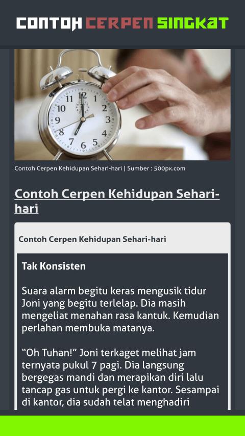 Contoh Cerpen Singkat For Android Apk Download