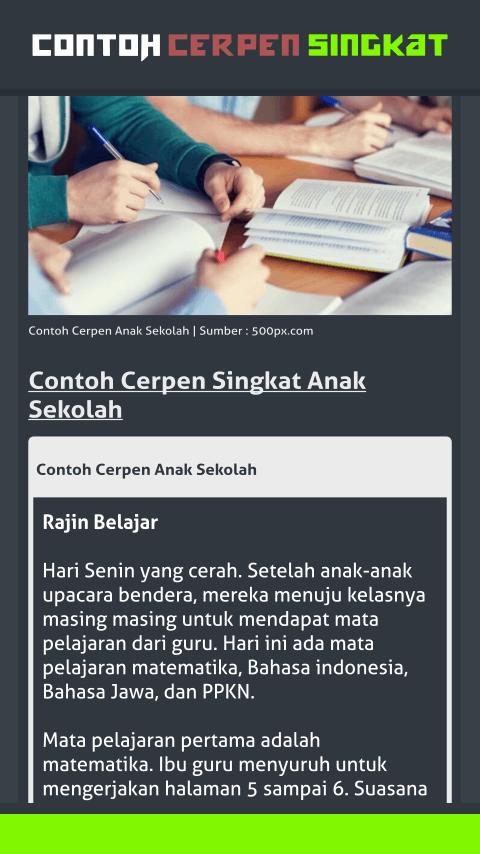 Contoh Cerpen Singkat For Android Apk Download