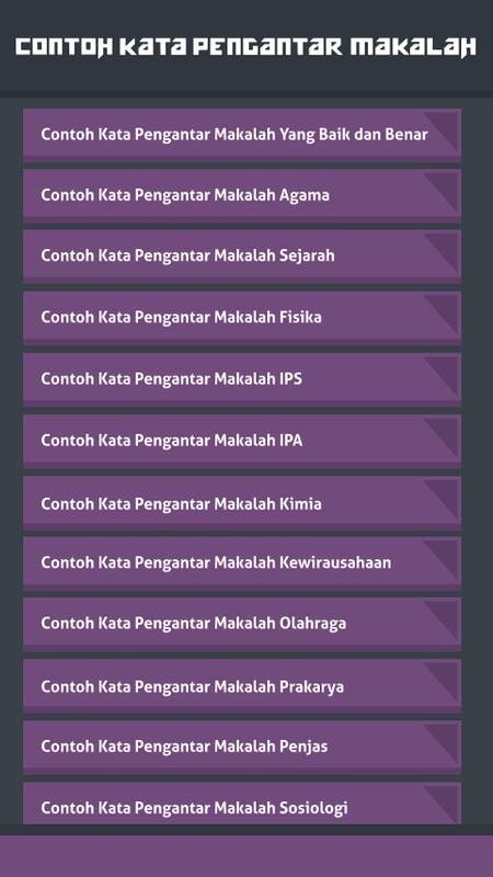 Contoh Kata Pengantar Makalah For Android Apk Download