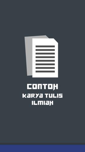 Contoh Karya Tulis Ilmiah For Android Apk Download