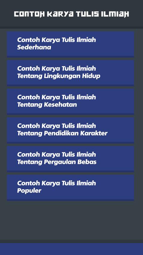 Contoh Karya Tulis Ilmiah For Android Apk Download