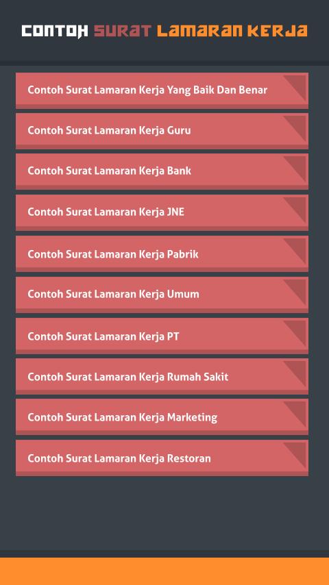 Contoh Surat Lamaran Kerja For Android Apk Download