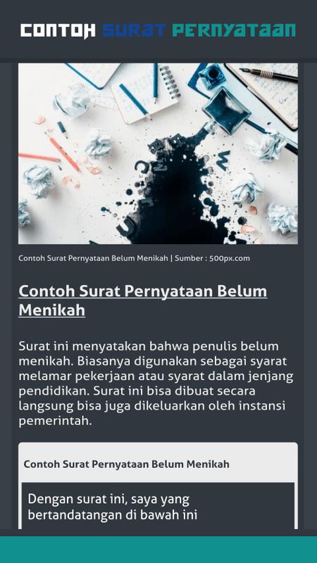 Cara Membuat Surat Keterangan Belum Menikah Untuk Melamar ...