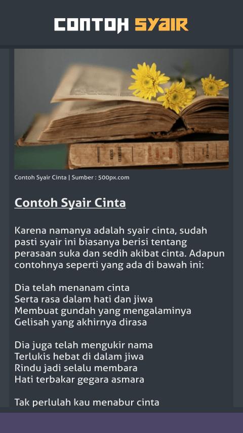 Free Gambar Contoh Syair For Android Apk Download Terupdate oleh Cikimm
