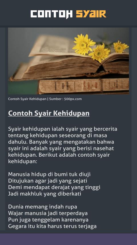 Dapatkan Gambar Contoh Syair For Android Apk Download Terupdate by Cikimm.com