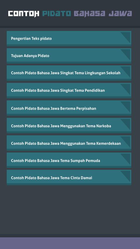 Contoh Pidato Bahasa Jawa For Android Apk Download