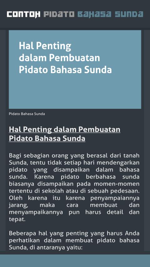 Pidato tentang pendidikan dalam bahasa sunda