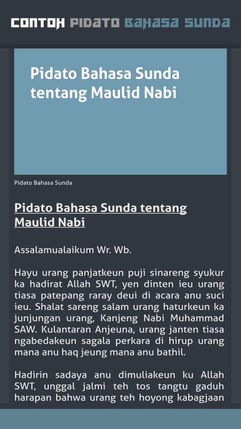 Contoh Pidato Bahasa Sunda Pour Android Telechargez L Apk