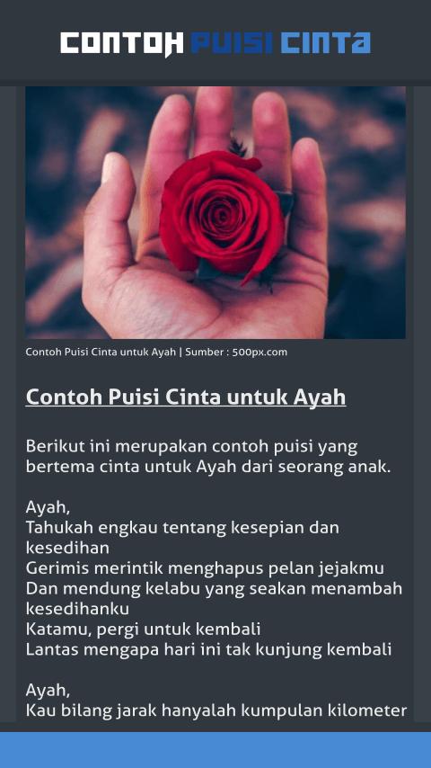 Unduh Gratis Gambar Contoh Puisi Cinta For Android Apk Download Terbaru oleh Cikimm.com