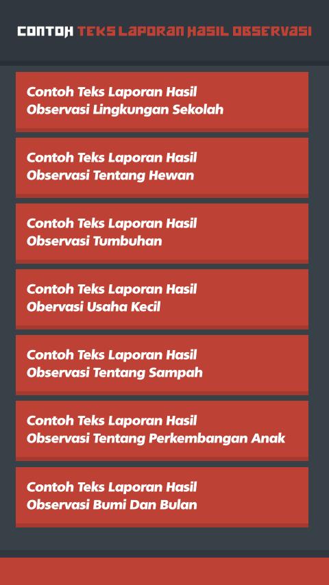 Contoh Teks Laporan Hasil Observasi For Android Apk Download