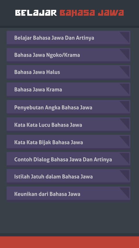 Belajar Bahasa Jawa For Android Apk Download