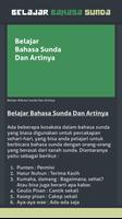 Belajar Bahasa Sunda capture d'écran 2